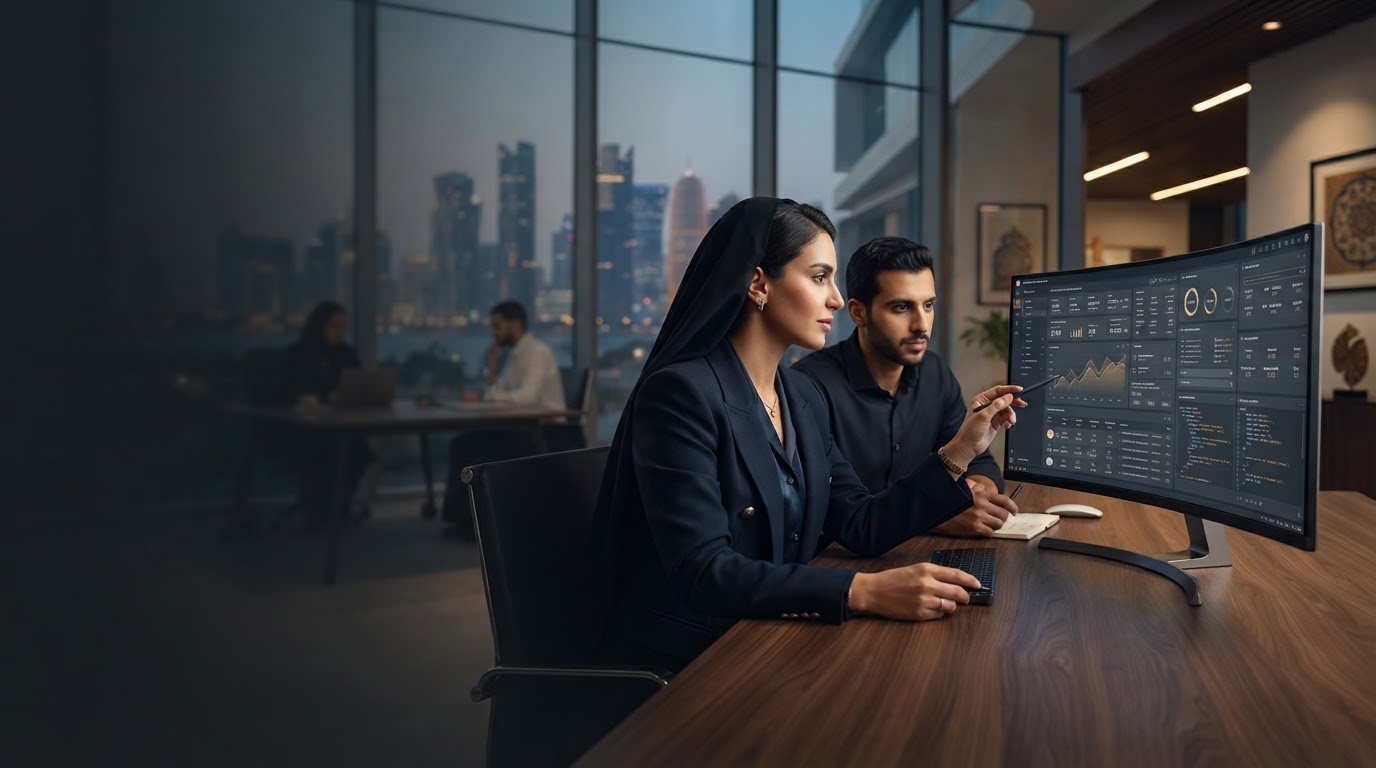 QuantumHub — لوحة تحليل بيانات استثمارية بواجهة رقمية